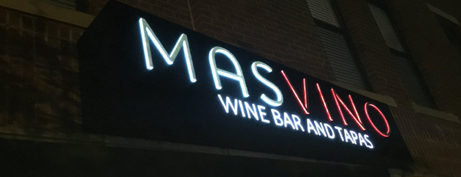 Austin Push Through Cabinet Signs